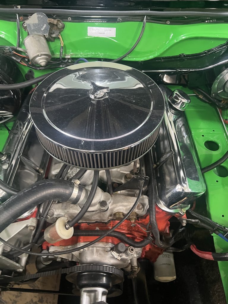 V8 engine bay of an Aussie muscle car