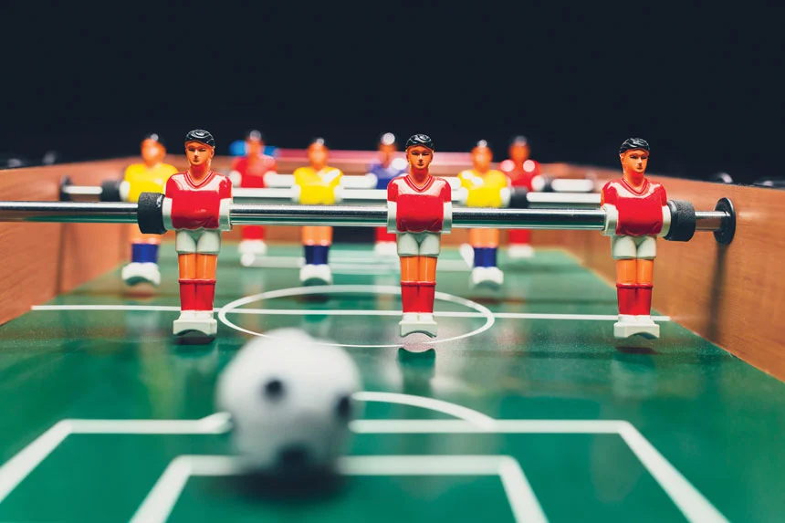 Foosball table at the Muscle Car Museum